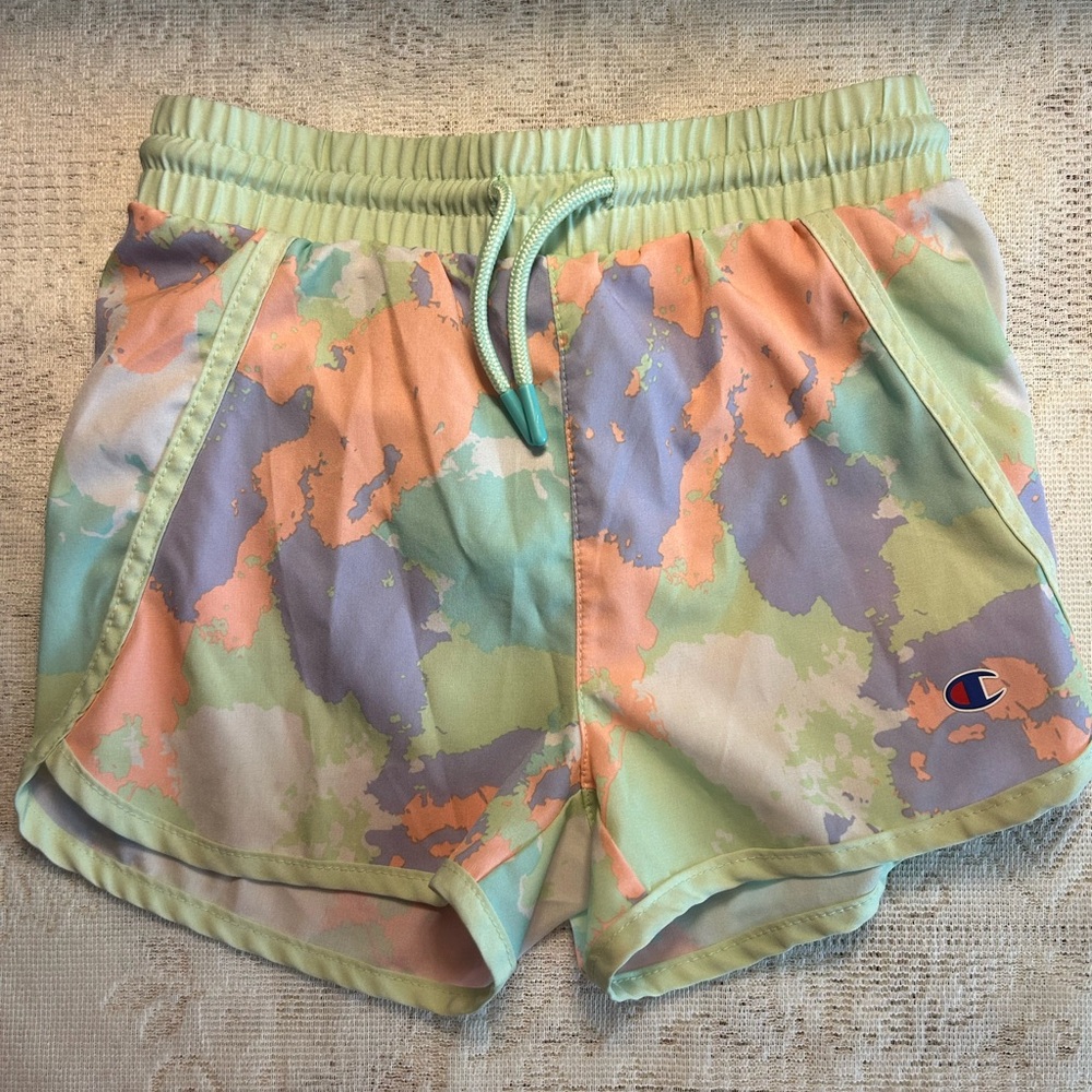 5 for $25 - Champion Girls Pastel Camo Athletic Shorts